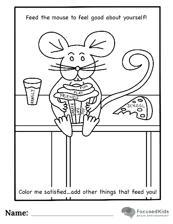 FocusedKids Coloring Page Download: Mouse
